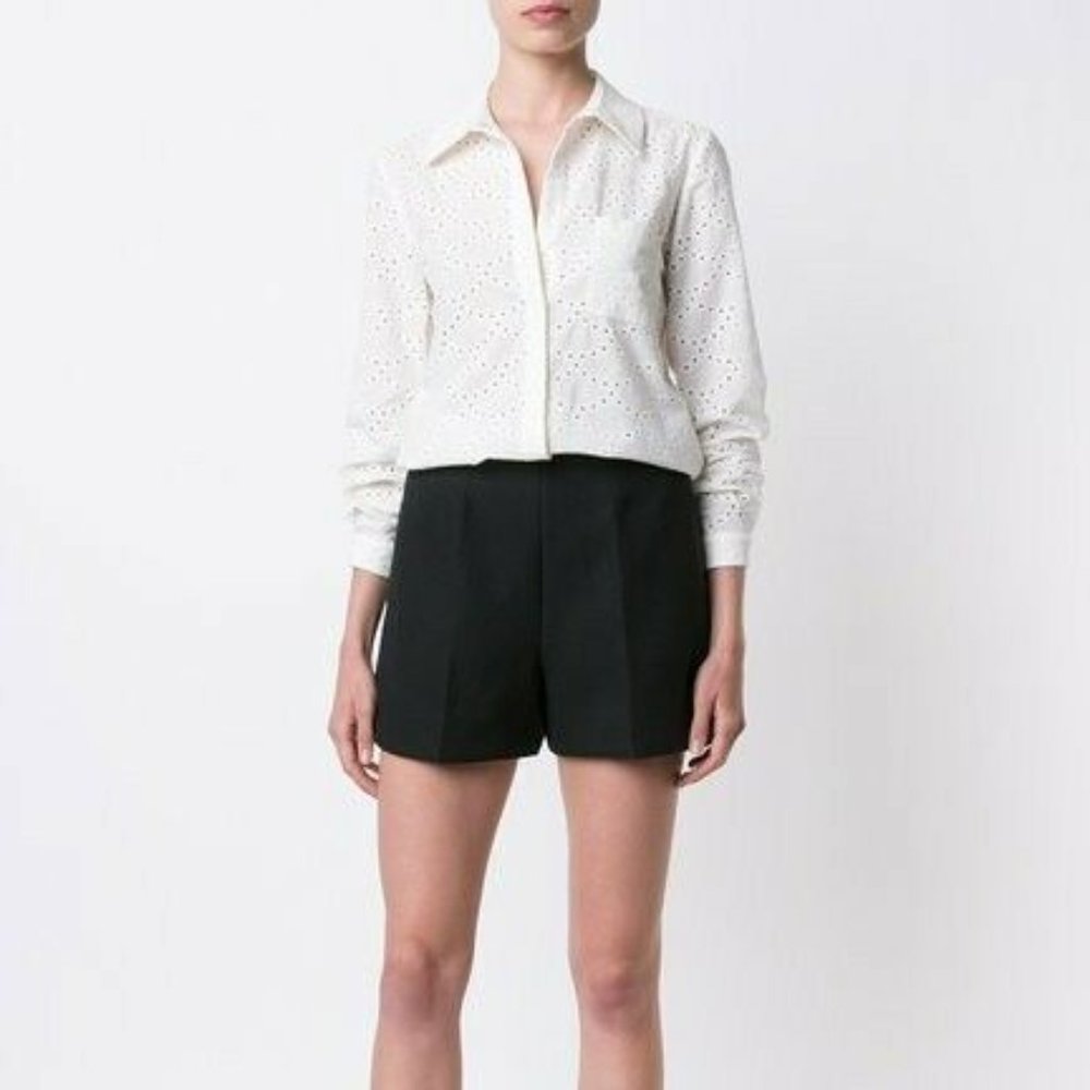 DIANE VON FURSTENBERG DVF Lorelei Two Ivory Blouse